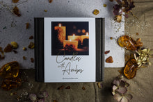 Load image into Gallery viewer, Anima midi dzintara svece ar piparmētras smaržu
